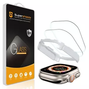 2X Tempered Glass Screen Protector for Apple Watch Ultra/ 2 +Installation Tray - Picture 1 of 6