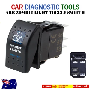 12V 20A Bar ARB Carling Rocker Toggle Switch Blue LED Car Boat Zombie Light AT - Picture 1 of 9