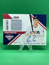 Spencer Torkelson 2000 USA Stars & Stripes Patch Auto #/123 Tigers SSS-SP