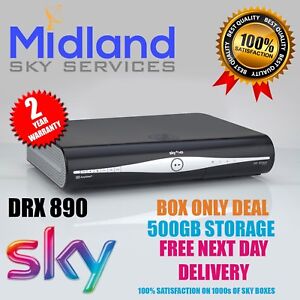SKY PLUS + HD BOX DRX890w AMSTRAD BOX ONLY DEAL 500GB SLIMLINE + Built In WiFi