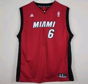 Camiseta deportiva de baloncesto LeBron James #6 Miami Heat NBA Adidas 2013 juvenil talla XL - Imagen 1 de 13