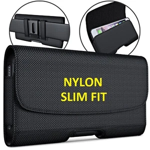 Nylon Belt Clip Belt Loop Pouch Horizontal Holster Case To Fit Samsung Galaxy - Picture 1 of 28