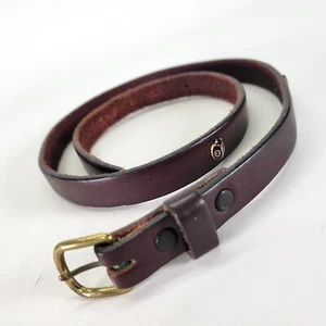 Ladybug Leather Belt 26 Concho Skinny Brown - Picture 1 of 13