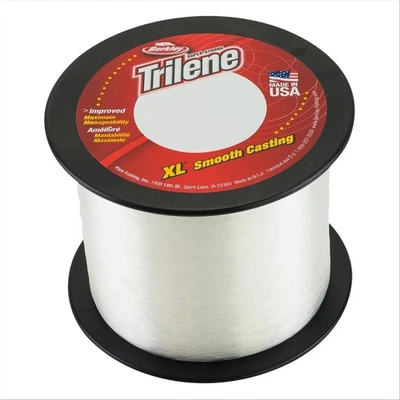 Línea de pesca transparente Berkley Trilene XL 3000yd 12 lb fuerte suave duradera Foto 1 de 4