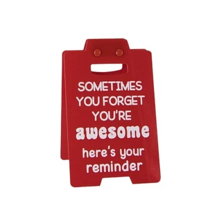 Acrylic Motivational Reminder Sign Red Home Decor Home Art - Picture 1 of 6