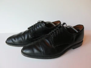 Allen Edmonds Yorktown Zapatos Ancho Cuero Negro Brogue Puntera 12 E - Imagen 1 de 14