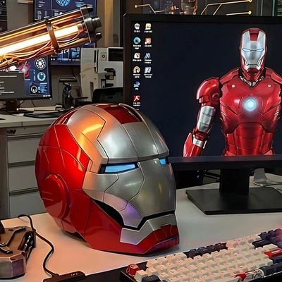 MK5 MK7 Iron Man Helm 1:1 Autoking Vollautomatisch Voicecontrol/Fernbedienung DE - Bild 1 von 4