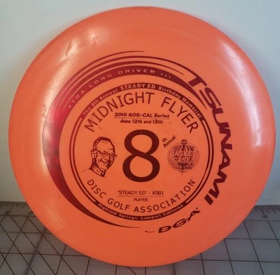 8th ANNUAL STEADY ED B-DAY MEMORIAL 2010 DGA TSUNAMI GOLF DISC - Image 1 of 4
