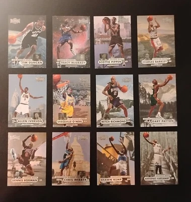 Lote de 12 1997-98 Metal Universe Championship -Duncan/McGrady RC, Iverson quase perfeito+ - Imagem 1 de 4