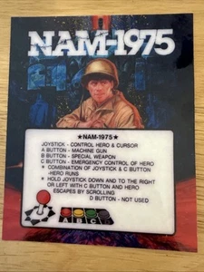 Nam 1975 Neo Geo Arcade Marquee - Picture 1 of 2