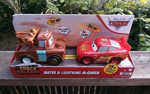 Disney Pixar Cars Track Talkers Paquete de 2 Rayo McQueen y Mater Nuevo  - Imagen 1 de 4