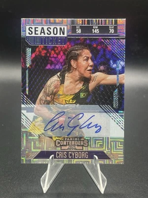 2025 Panini Contenders PFL Cris Cyborg Season Ticket Mojo Auto #76 - Image 1 of 2