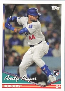 2024 Topps Archives 1994 #295 Andy Pages Los Angeles Dodgers RC - Picture 1 of 2