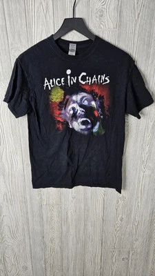 USED Alice In Chains Facebreaker Tee Black Sz Medium M Soundgarden Pantera Korn - Image 1 of 4