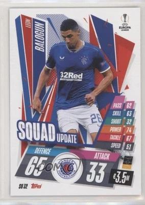 2020-21 Topps Match Attax UCL Extra Squad Update Leon Balogun #SU32 - Image 1 of 2