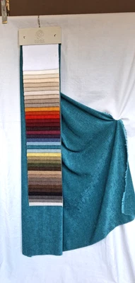 Kobe Fabric "Rouga" Green Chenille.  140cm X 120cm. On sample hanger - Image 1 of 4