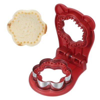 Crustless Sandwich Cutter, Flower Shape(Red) - Image 1 of 4
