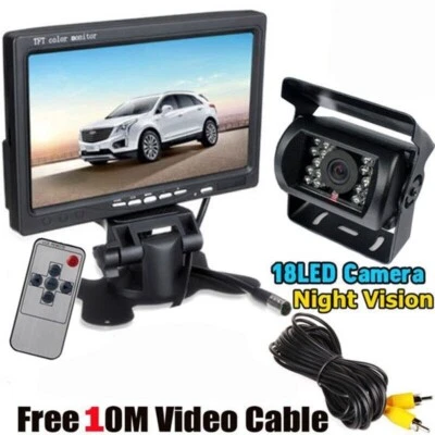 iPoster Backup Reversing Rear View Camera with 7" Monitor for Truck Car Tractor