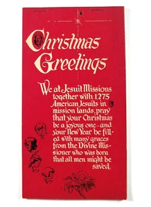 Calendario de felicitaciones de Navidad 1959 misiones jesuitas Nueva York - Imagen 1 de 10