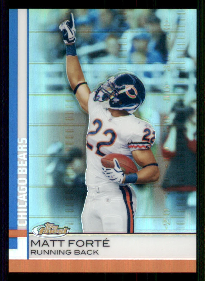 2009 Finest Green Refractors 199 #43 Matt Forte /199 - Image 1 of 2