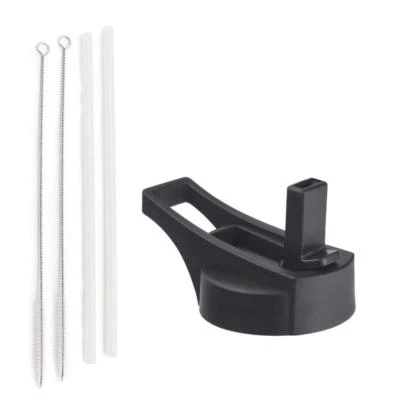 TOPOKO Long Handle Straw Lid for Hydro Flask Wide Mouth Water Bottle Replacement Lids