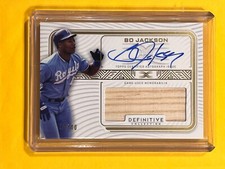 BO JACKSON 2023 Topps Definitive Bat Relic AUTO Card # 19/40 ROYALS