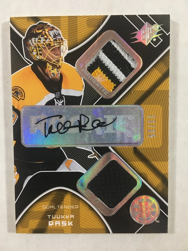 07/08 SPX *SPECTRUM* ROOKIE PATCH AUTO TUUKKA RASK RC /25 SSP - Image 1 of 1