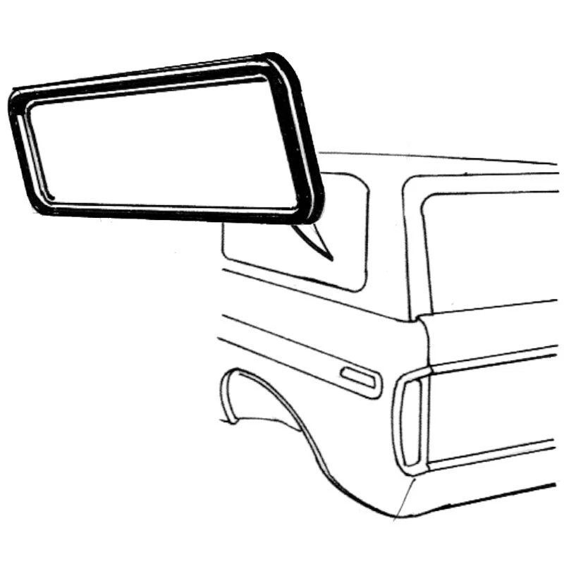 Sellos de ventana Qtr 1 Pr sin arboleda para moldeo de vidrio estacionario Ford Bronco 1978-79 Foto 1 de 1