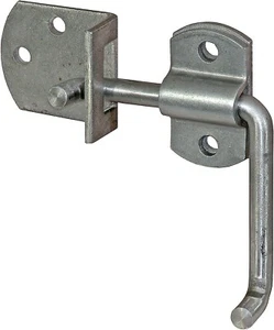 New Buyers Products B2588B Plain Straight Side Security Latch Set Silver - Picture 1 of 1
