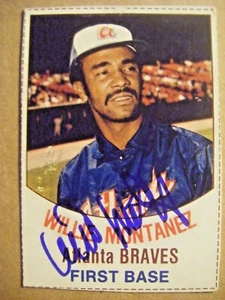 WILLIE MONTANEZ signed BRAVES 1977 Hostess baseball card AUTO Autographed GIANTS - Picture 1 of 2