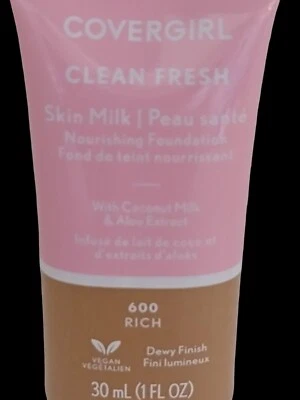 CoverGirl CLEAN FRESH Skin Milk Nourishing Foundation Coconut Milk Aloe 600 RICH - Image 1 of 4