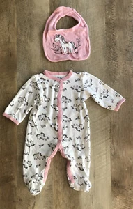 Baby Girl Chick Pea Sleeper 2 Piece Set Size 3-6 Months - Picture 1 of 2