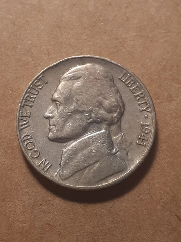 1941 S JEFFERSON NICKEL Cover