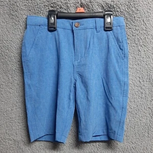 Izod Shorts Size 7 Boys Flat Front Stretch New Provence Blue  - Picture 1 of 10