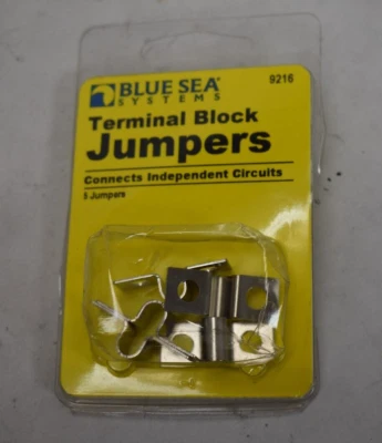 Blue Sea Systems Terminals Block Jumpers Connects Independent Circuits 5 Pack - Image 1 of 4