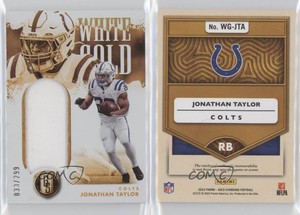 2022 Panini Gold Standard White Gold /299 Jonathan Taylor #WG-JTA