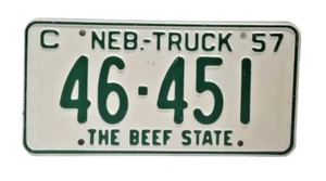 Original 1957 NEBRASKA License Plate - Picture 1 of 2