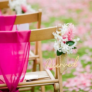 6 Pcs Seat Sign Hangings Wedding Reseverd Signs Reserved for Seating - Picture 1 of 12