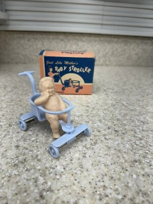 Cochecito de bebé vintage azul Jeryco "Just Like Mother's" 1950 Foto 1 de 4