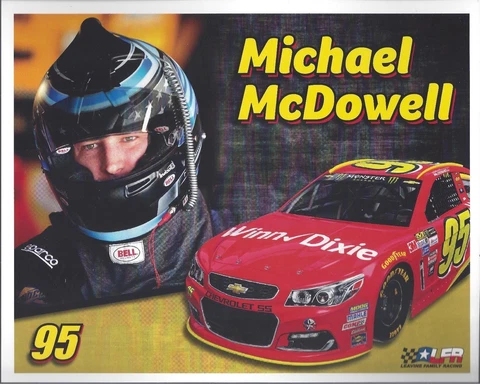 2017 MICHAEL MCDOWELL "WINN DIXIE" #95 NASCAR MONSTER ENERGY POSTCARD Cover