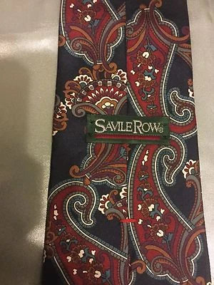 Corbata 100 % seda Savile Row multicolor estampado cachemir Foto 1 de 4