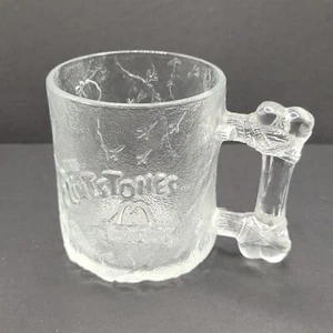 Pre Dawn ~ The Flintstones ~ 1993 Etched glass mug McDonalds EUC retired - Picture 1 of 9
