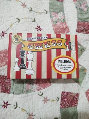 Learn To Play Chess Retro Games Includes Chess Board Pieces Instruction Booklet  - Image 1 of 4