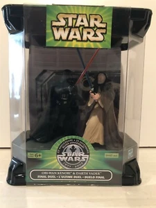 Star Wars Canadian tri-logo Vader & Obi-Wan FINAL DUEL action figure set (2001) - Picture 1 of 2