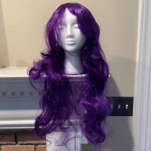 Pastel Cosplay Wig Long Hair Synthetic Costume Full Wigs Purple 60cm Free Ship - Picture 1 of 9