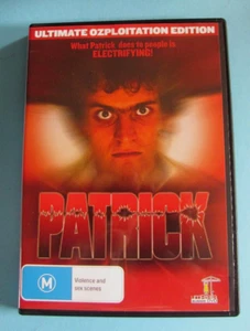 PATRICK DVD Oz Horror / Sci-Fi Robert Thompson Robert Helpmann All Reg see below - Picture 1 of 2