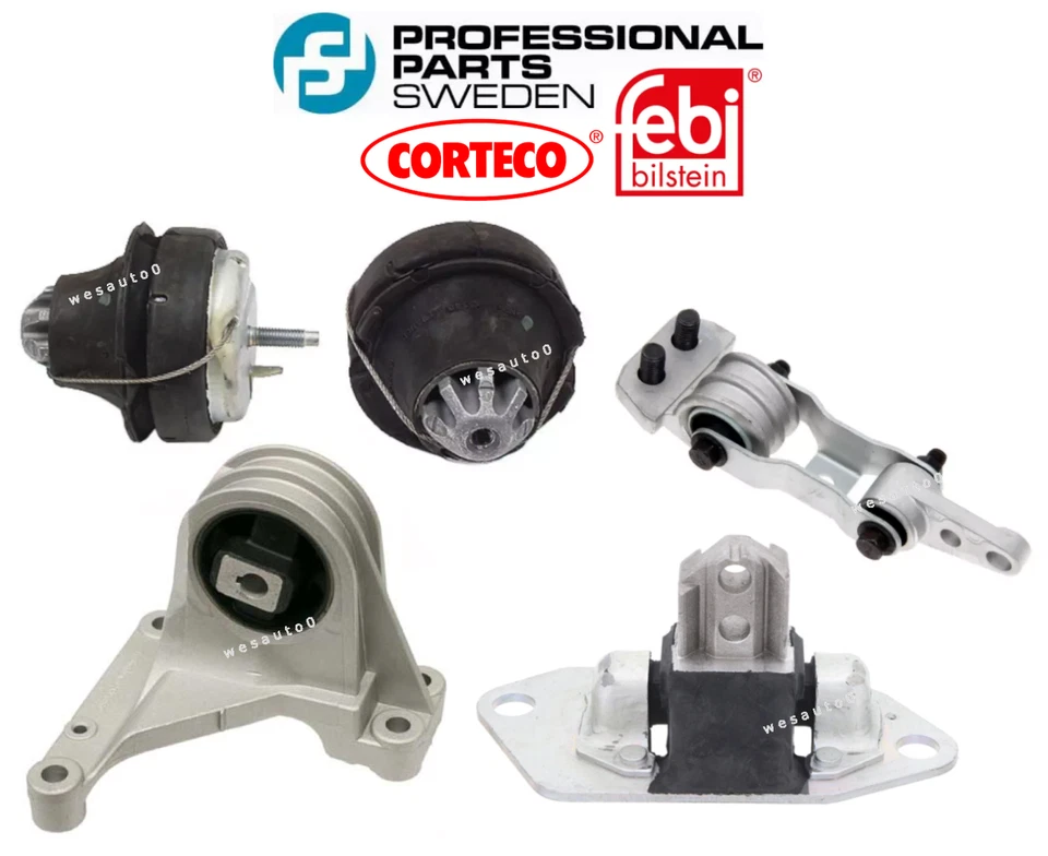 Kit de montaje de motor de subchasis de soporte de motor 5 piezas Especificaciones OEM para Volvo S60 S80 V70 XC70 Foto 1 de 1