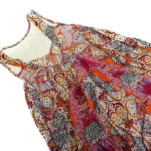 Free People Count Me In Trapeze Tunic Floral Combo Size Small S New - Picture 1 of 9