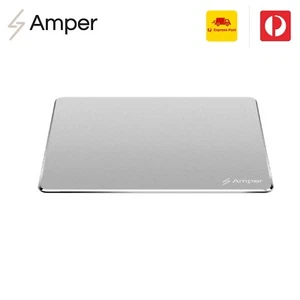 Amper Aluminium Silver Mouse pad Aluminum Alloy Mousepad Mat for Macbook or PC - Picture 1 of 12