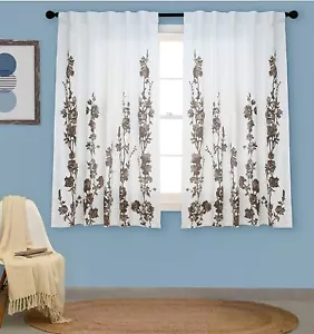 Neu 2 Stück Fenstergardine Set - 5 Fuß - Bild 1 von 4
